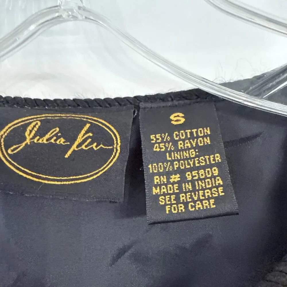 Vintage Julia Kim Artsy Blazer Embroidered Jacket Patchwork Tapestry Size Small - Picture 5 of 8